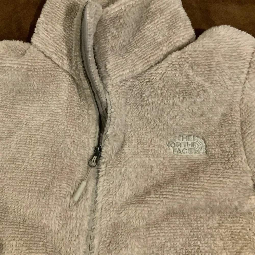 The North Face Cream L Full Zip Fleece Jacket Adventure Cozy Soft Outdoor